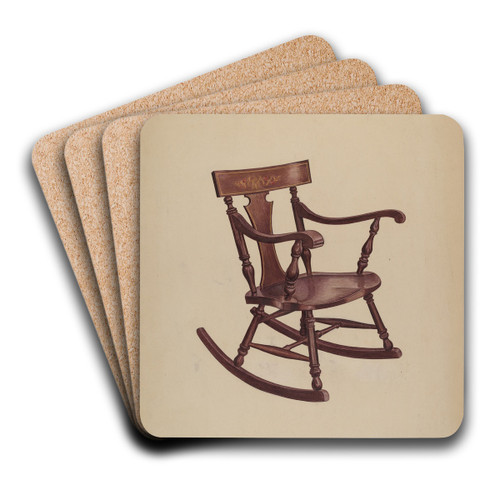 Rocker by Violet Hartenstein Art Drink Coaster set