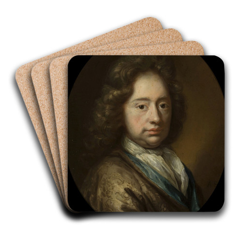 Portrait of a man by Arnold van Boonen Art Drink Coaster set