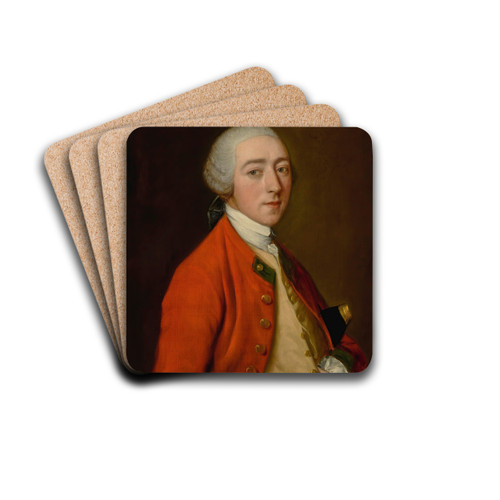 Portrait Of Robert Price, Esquire Of Foxley by Thomas Gainsborough Drink Coasters - set of 4 Portrait Of Robert Price, Esquire Of Foxley by Thomas Gainsborough Drink Coasters - set of 4