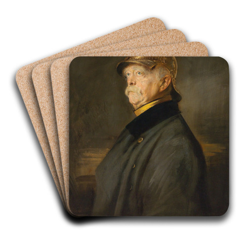 Bildnis Otto von Bismarck by Franz von Lenbach Art Drink Coaster set