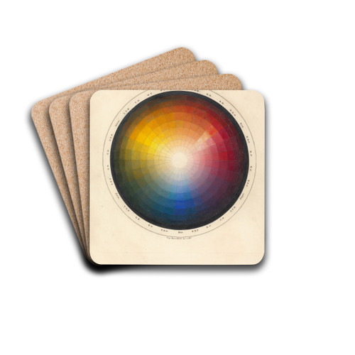 Diagram of Colours by Sir George Hayter Drink Coasters - set of 4 Diagram of Colours by Sir George Hayter Drink Coasters - set of 4