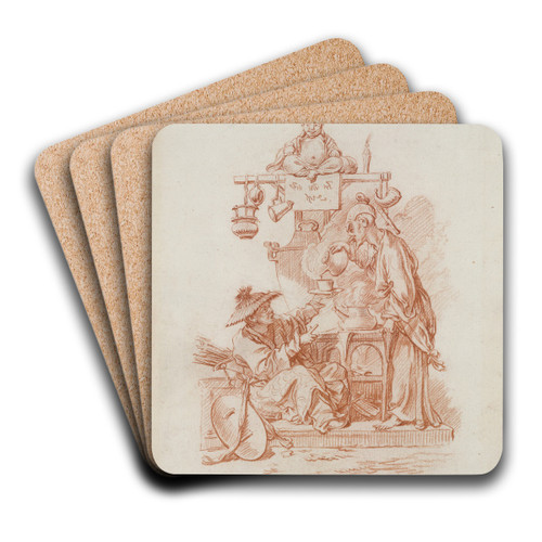 Fire by Franois Boucher Art Drink Coaster set