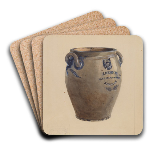 Crock by Charles Caseau Art Drink Coaster set