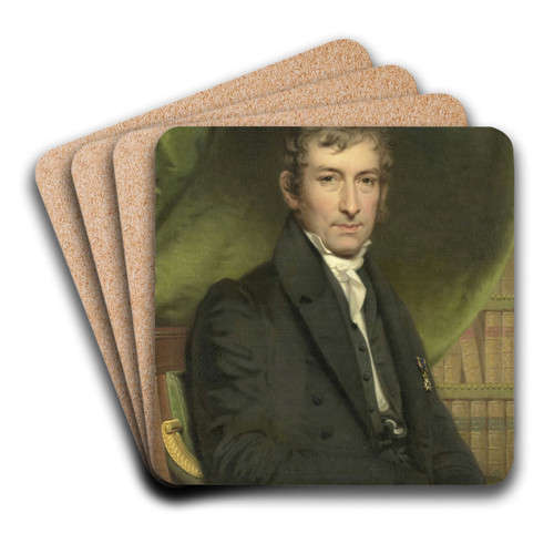 Johan Fraser (1780-1843) by Charles Howard Hodges Art Drink Coaster set Johan Fraser (1780-1843) by Charles Howard Hodges Art Drink Coaster set