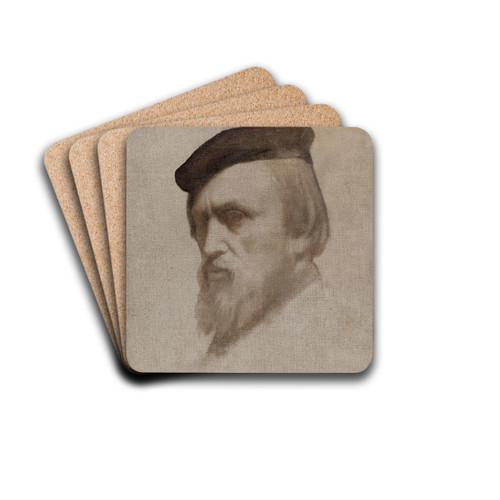 Autoportrait by Jean-Hippolyte Flandrin Drink Coasters - set of 4