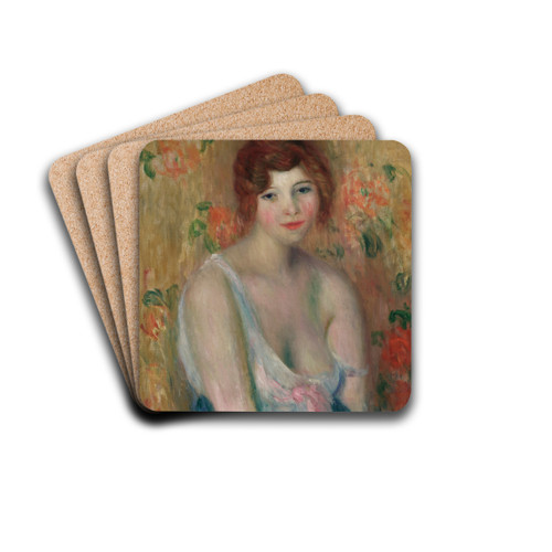 Kay Laurell by William James Glackens Drink Coasters - set of 4