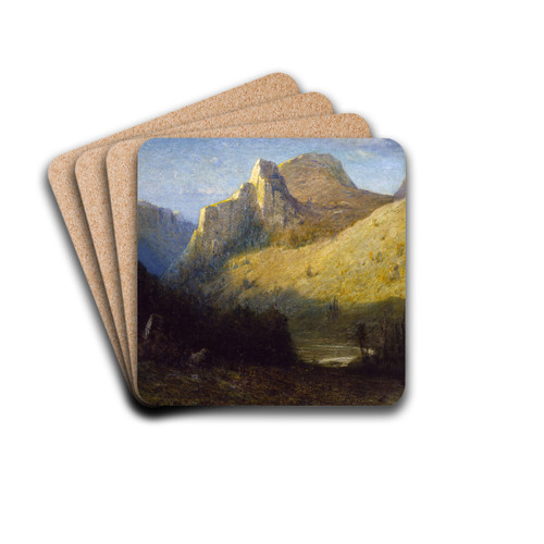 Castle Creek Canyon, South Dakota by Franklin De Haven Drink Coasters - set of 4