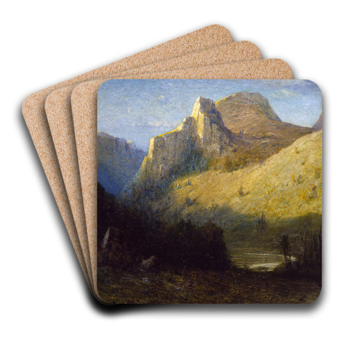 Castle Creek Canyon, South Dakota by Franklin De Haven Art Drink Coaster set
