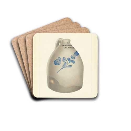 Stoneware Jug by Annie B. Johnston Drink Coasters - set of 4 Stoneware Jug by Annie B. Johnston Drink Coasters - set of 4