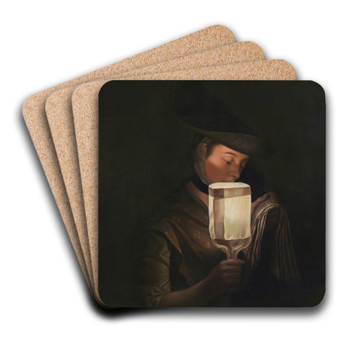 The Ballad Singer by Henry Robert Morland Art Drink Coaster set