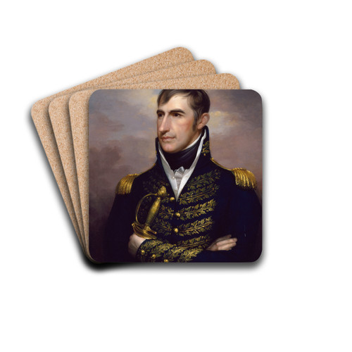 William Henry Harrison by Rembrandt Peale Drink Coasters - set of 4