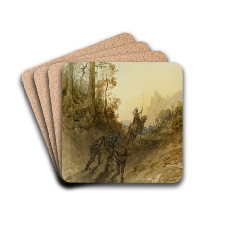 The Giants are Captured by Gustave Dor Drink Coasters - set of 4