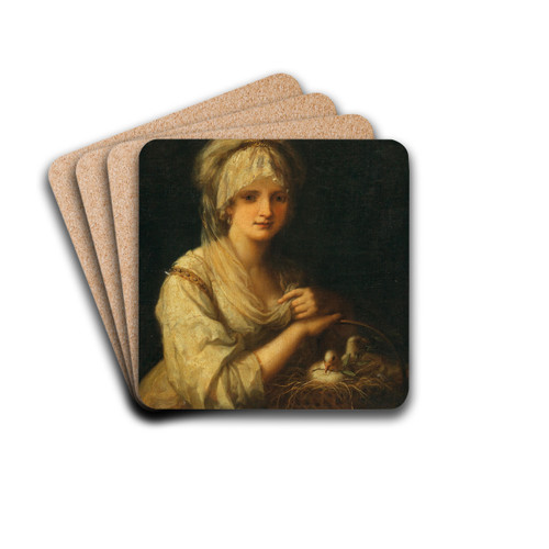 Allegory of Conjugal Peace by Angelica Kauffmann Drink Coasters - set of 4