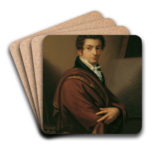 Selbstportrt by Karl Joseph Aloys Agricola Art Drink Coaster set