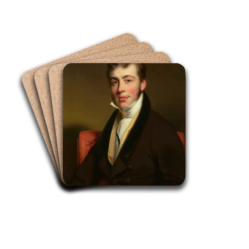 Portrait of a gentleman by George Chinnery Art Drink Coaster set