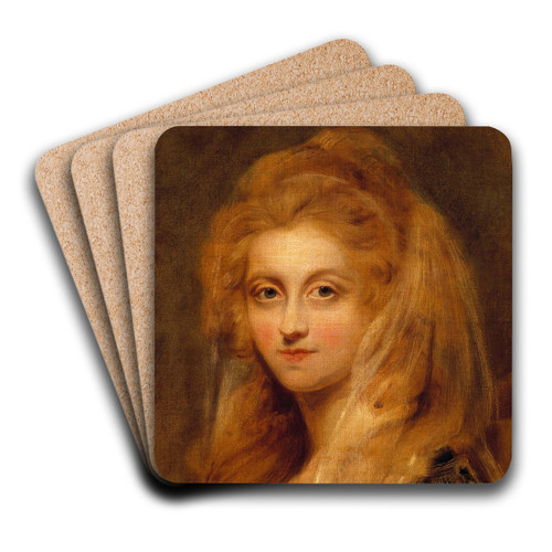Portrait of a Lady by George Romney Art Drink Coaster set