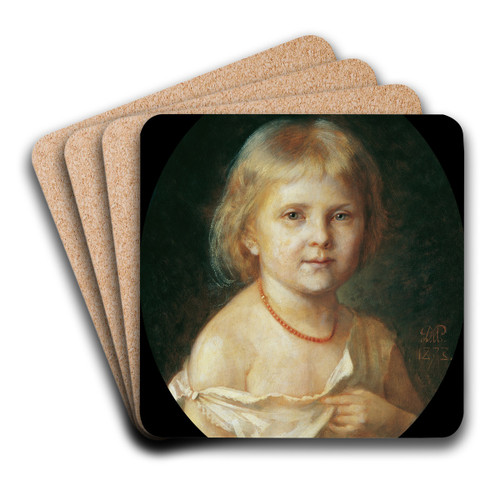 Grete Chrobak by Daniel Penther Art Drink Coaster set Grete Chrobak by Daniel Penther Art Drink Coaster set