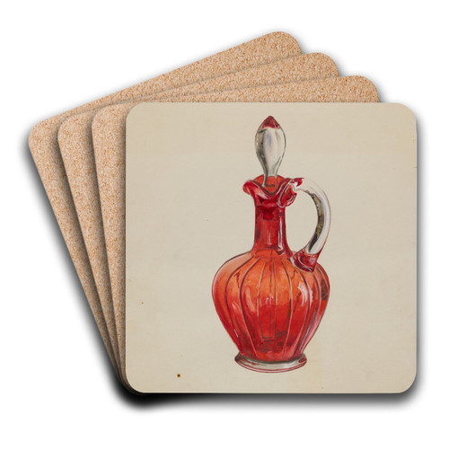 Vinegar Cruet by Ralph Atkinson Art Drink Coaster set Vinegar Cruet by Ralph Atkinson Art Drink Coaster set