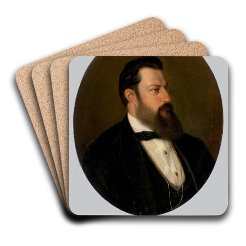 Portrait of a Man by Peter Michal Boh Art Drink Coaster set Portrait of a Man by Peter Michal Boh Art Drink Coaster set