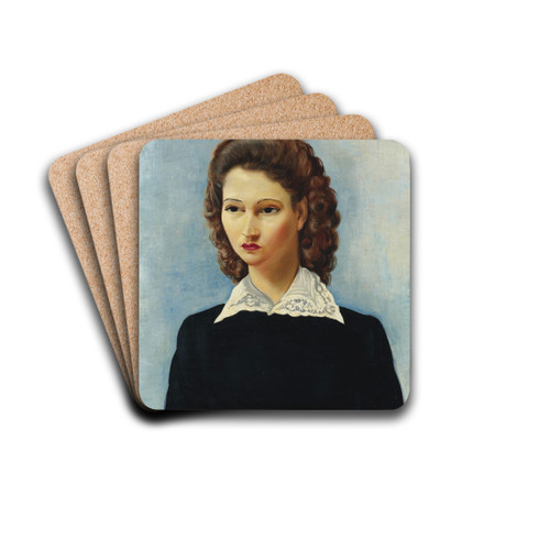 La belle brsilienne by Mose Kisling Drink Coasters - set of 4