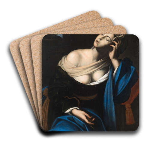 Cleopatra by Neapolitan School Art Drink Coaster set