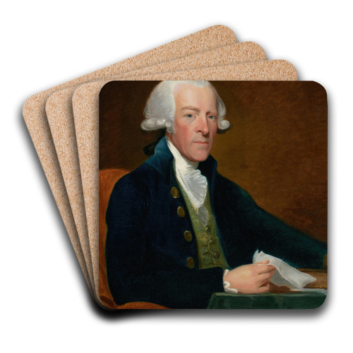 Portrait of the Right Honorable William Brownlow by Gilbert Stuart Art Drink Coaster set