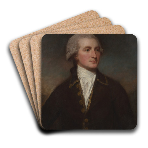 Portrait of a Man by George Romney Art Drink Coaster set