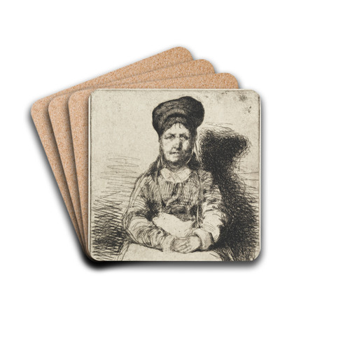 La Rtameuse by James Abbott McNeill Whistler Drink Coasters - set of 4