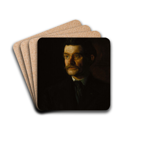 Portrait of Thomas J. Eagan by Thomas Eakins Drink Coasters - set of 4