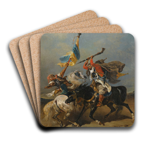 Le Combat by Georges Washington Art Drink Coaster set Le Combat by Georges Washington Art Drink Coaster set