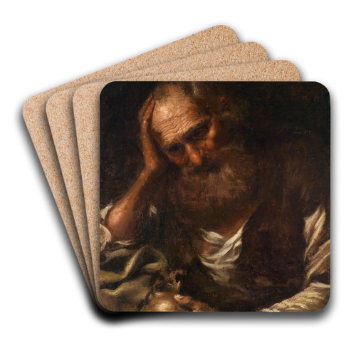 A Philosopher by Bernhard Keil Art Drink Coaster set