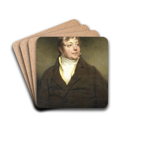 Portrait of a Man, perhaps J.W. Beynen by Charles Howard Hodges Drink Coasters - set of 4 Portrait of a Man, perhaps J.W. Beynen by Charles Howard Hodges Drink Coasters - set of 4