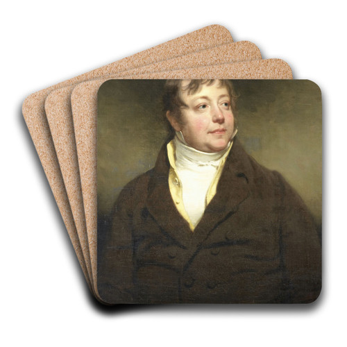 Portrait of a Man, perhaps J.W. Beynen by Charles Howard Hodges Art Drink Coaster set Portrait of a Man, perhaps J.W. Beynen by Charles Howard Hodges Art Drink Coaster set