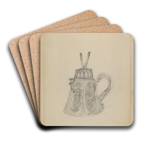 Lamp by American 20th Century Art Drink Coaster set
