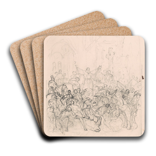 Peter the Hermit Preeching the Crusade by Nicaise De Keyser Art Drink Coaster set Peter the Hermit Preeching the Crusade by Nicaise De Keyser Art Drink Coaster set