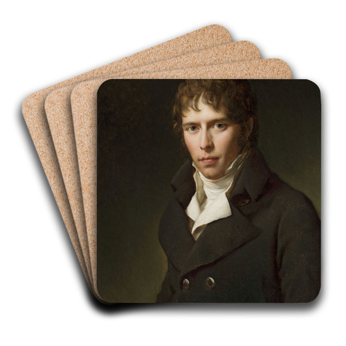 Portrait of Stanisaw Mniszek by Franois Grard Art Drink Coaster set