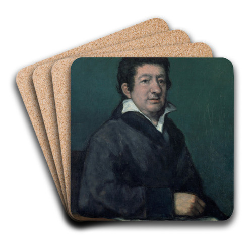 Portrait of the Poet Moratn by Francisco de Goya Art Drink Coaster set