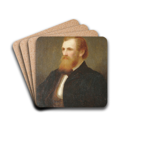John Quincy Adams Ward by Henry Augustus Loop Drink Coasters - set of 4