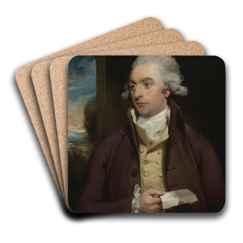 Portrait Of Mr. Darby by Sir Thomas Lawrence Art Drink Coaster set