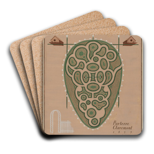 Parterre Claremont by Helen Miller Art Drink Coaster set