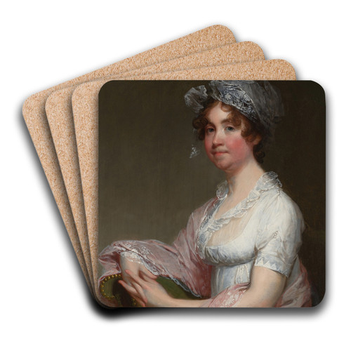 Portrait of Mrs. Jonathan Mason by Gilbert Stuart Art Drink Coaster set