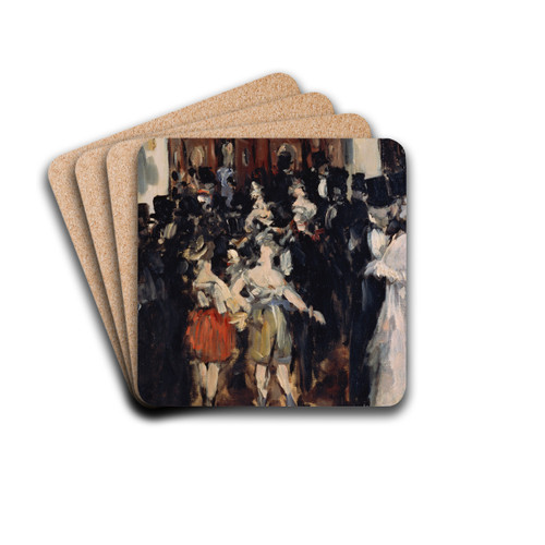 Masked Ball at the Opera by douard Manet Drink Coasters - set of 4
