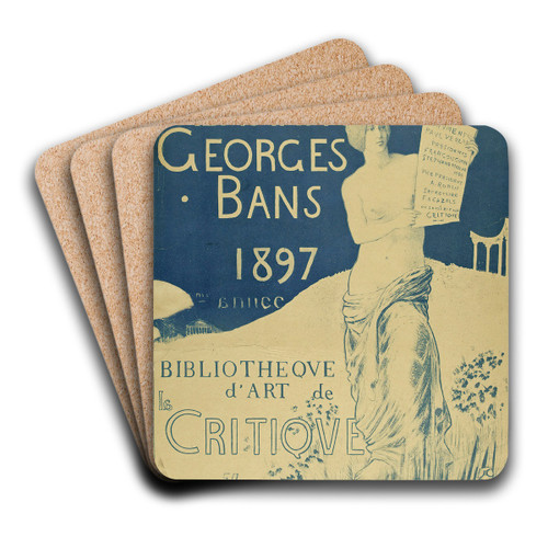 Almanach Georges Bans by Frdric Auguste Cazals Art Drink Coaster set