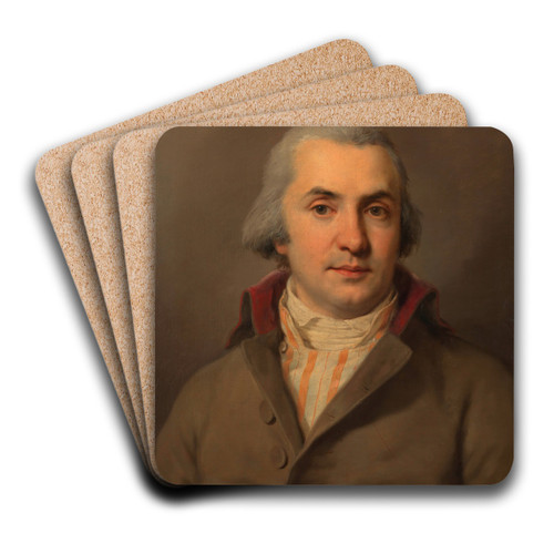 Unbekannter Herr by Josef Kreutzinger Art Drink Coaster set