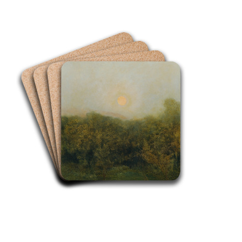 Mondaufgang by Franz Rumpler Drink Coasters - set of 4