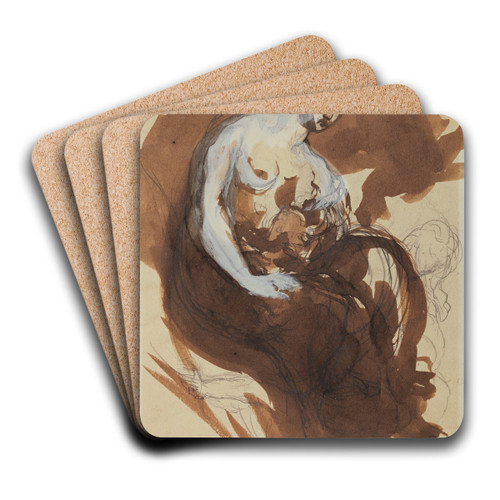 Le Sommeil, Femme assise by Pierre Puvis de Chavannes Art Drink Coaster set Le Sommeil, Femme assise by Pierre Puvis de Chavannes Art Drink Coaster set
