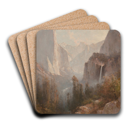 Yosemite by Thomas Hill Art Drink Coaster set