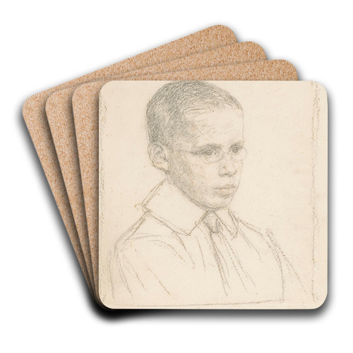 Portret van Justus Veth by Jan Veth Art Drink Coaster set
