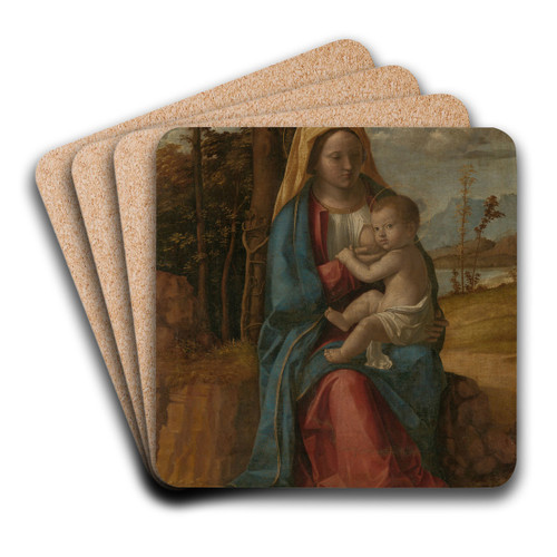 Madonna and Child by Giovanni Battista Cima da Conegliano Art Drink Coaster set