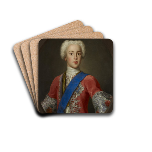 Prince Charles Edward Stuart, 1720 by Antonio David Drink Coasters - set of 4